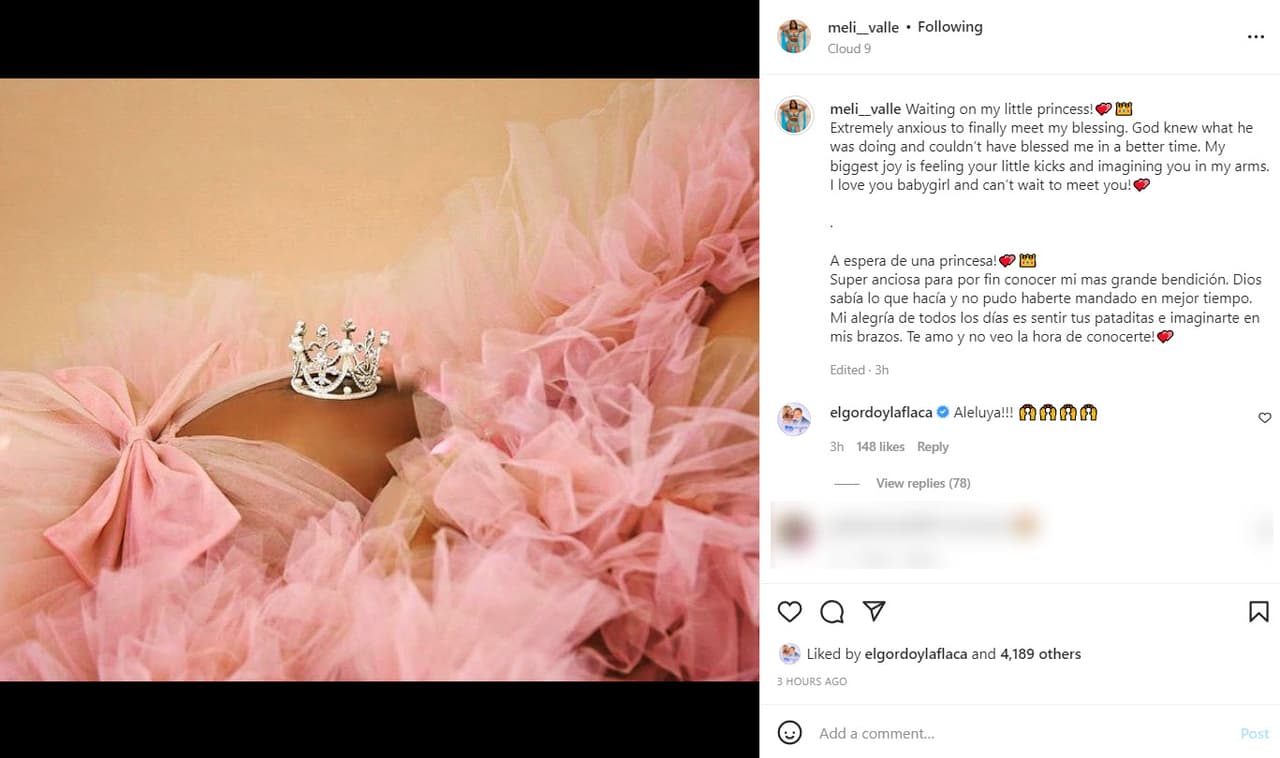 En marzo pasado, en
<b>El Gordo y La Flaca</b> se informó que Melissa Vallecilla estaba embarazada y que le informó a Anuel AA de la situación.
<br>