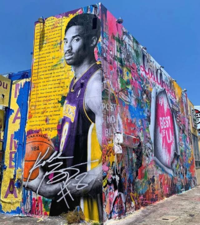 Las calles de las principales ciudades de los Estados Unidos se adornan con las asombrosas muestras de amor para la leyenda de la NBA.