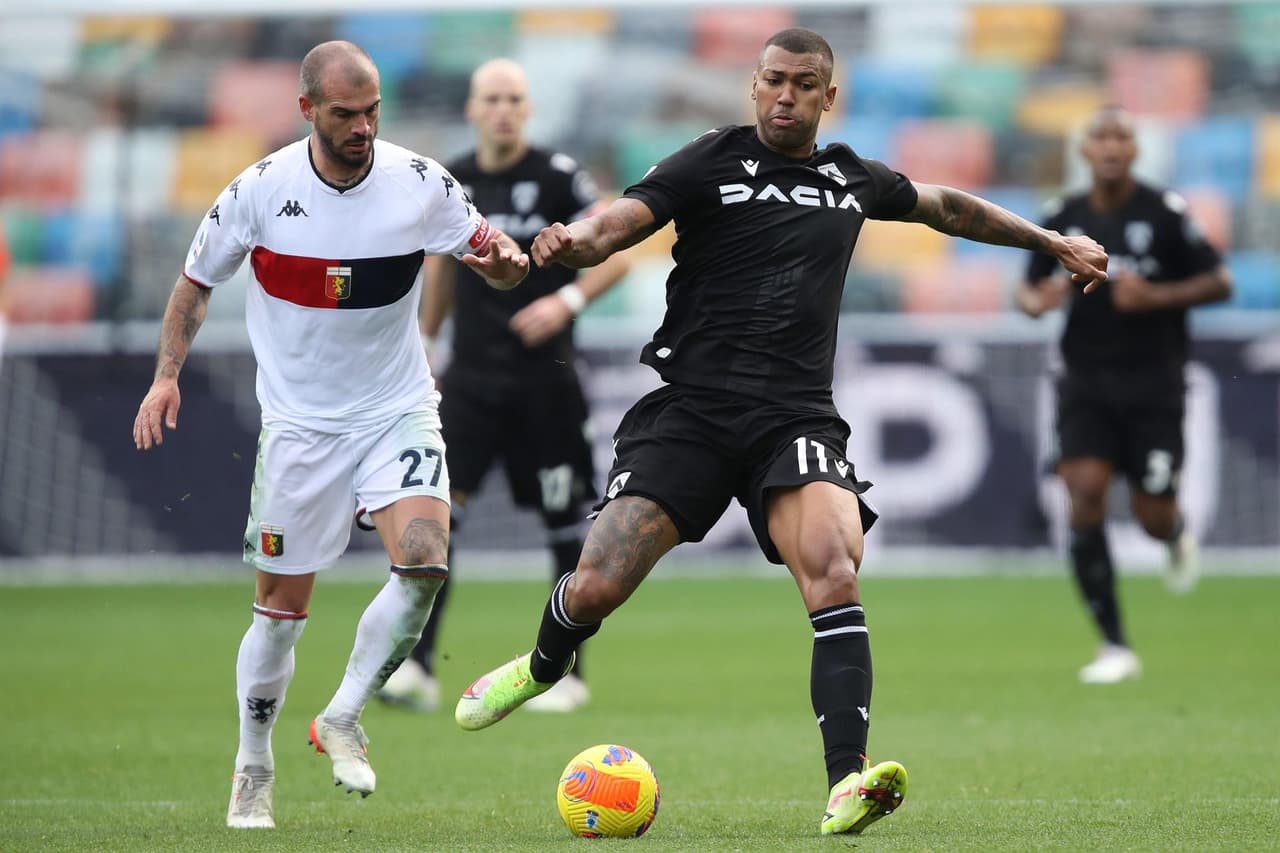 Genoa y Udinese no se hacen daño durante la fecha 14 en la Serie A. El mexicano Johan Vásquez jugó los 90 minutos del encuentro y fue amonestado con tarjeta amarilla; su equipo suma su 11vo partido sin victoria.