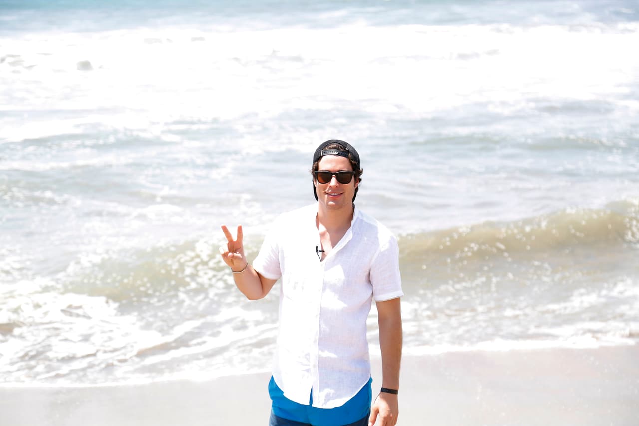 Danilo estuvo muy sonriente todo el tiempo y