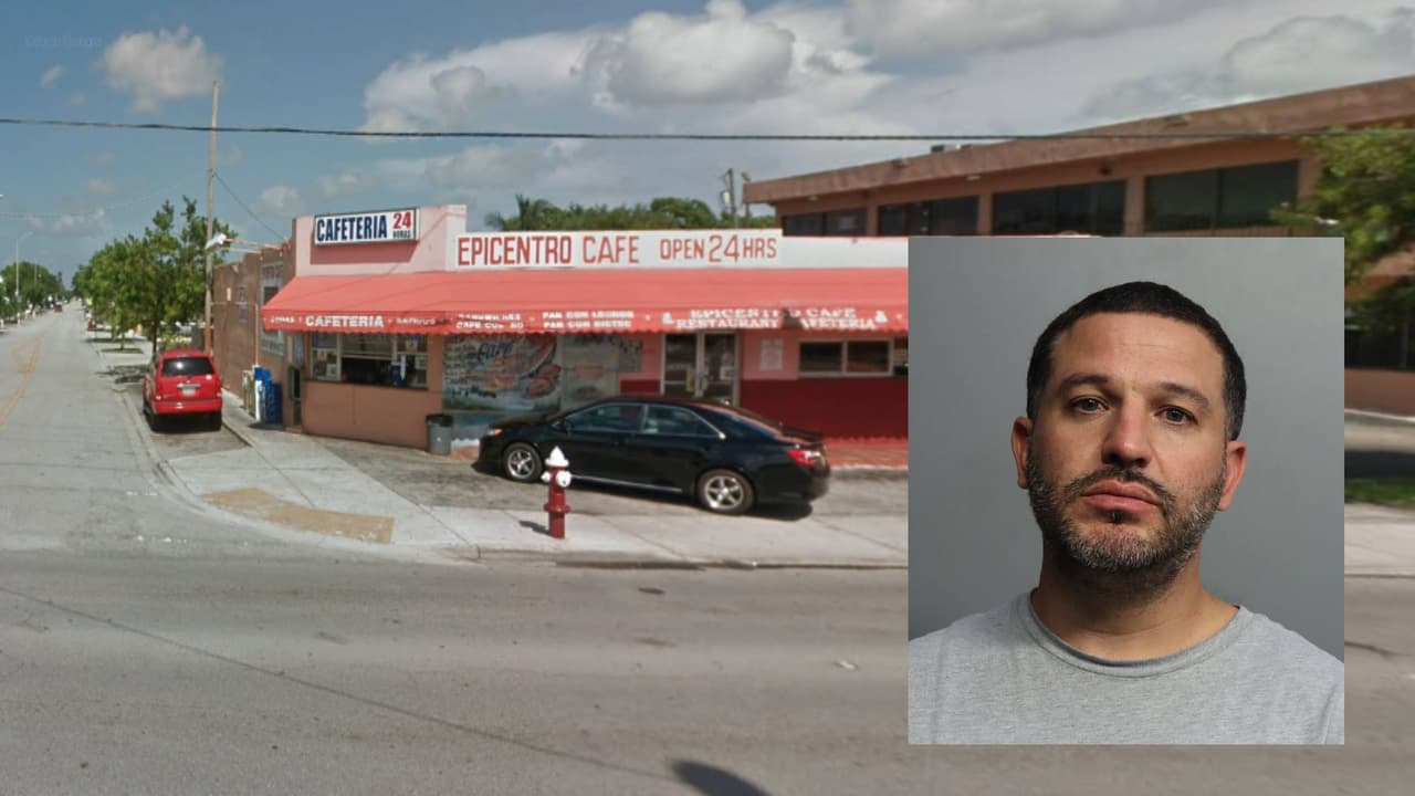 Hombre choca el carro y ataca a machetazos a su vecino tras verlo en una cafetería de Hialeah