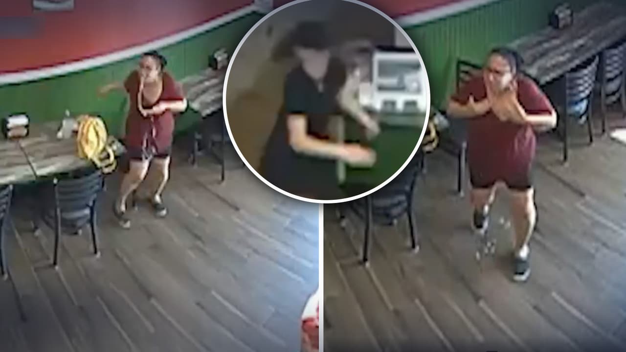 En video: Empleada de un restaurante en NJ salva de la asfixia a una mujer