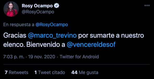 Finalmente dio a conocer el nombre de quien se pondrá en los zapatos de Lino Ferrer en Vencer el desamor, a partir de esta semana.