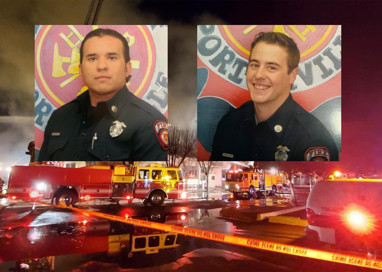 Identifican a los dos bomberos que murieron en el incendio de la biblioteca de Porterville