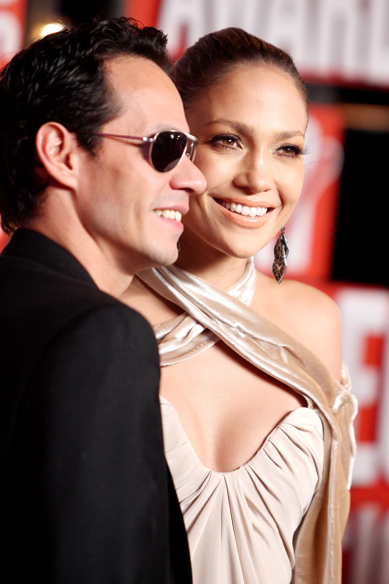 Con Marc Anthony en 2009.