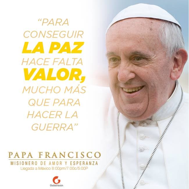 El Papa llevó un mensaje de paz a los mexicanos. ¡Mira sus mejores frases!