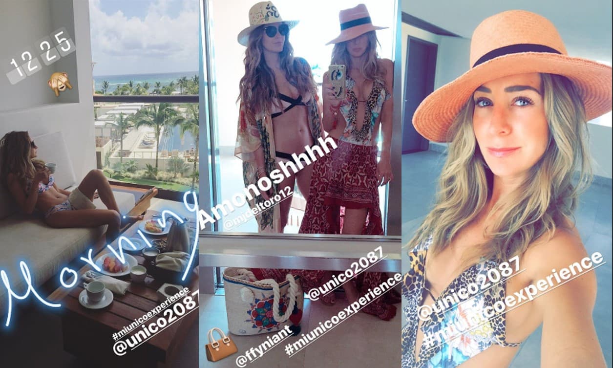 Durante el fin de semana, Geraldine promocionó en sus redes sociales un hotel, actividad que por la que es habitual que los artistas reciban algún tipo de contraprestación. En este caso, Geraldine no ha explicado si la publicidad era gratuita. "Los ojos no mienten", comentó la intérprete en una de sus fotos.