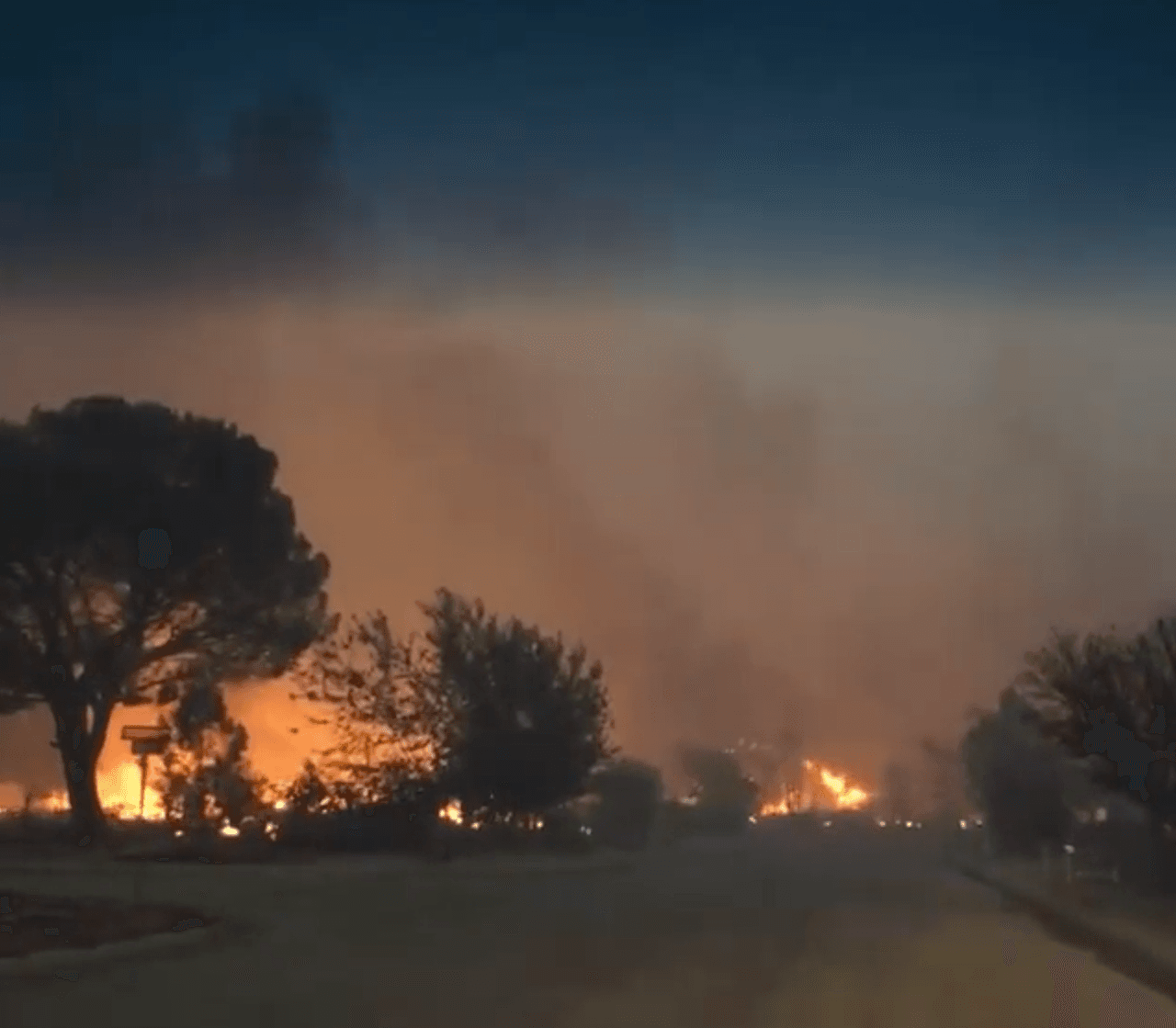 La desolación que dejó el fuego.
