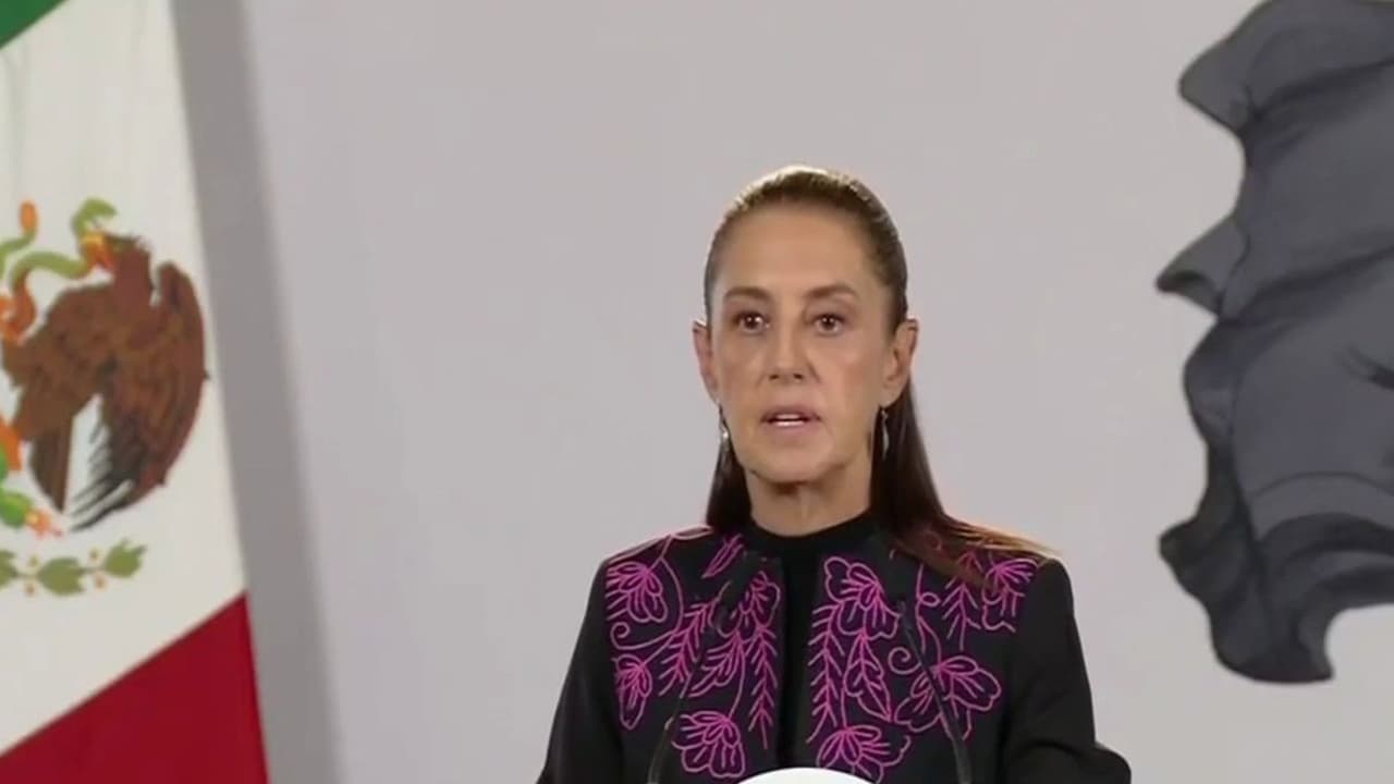 La presidenta de México, Claudia Sheinbaum, manda mensaje a población por inminente llegada del huracán Polo