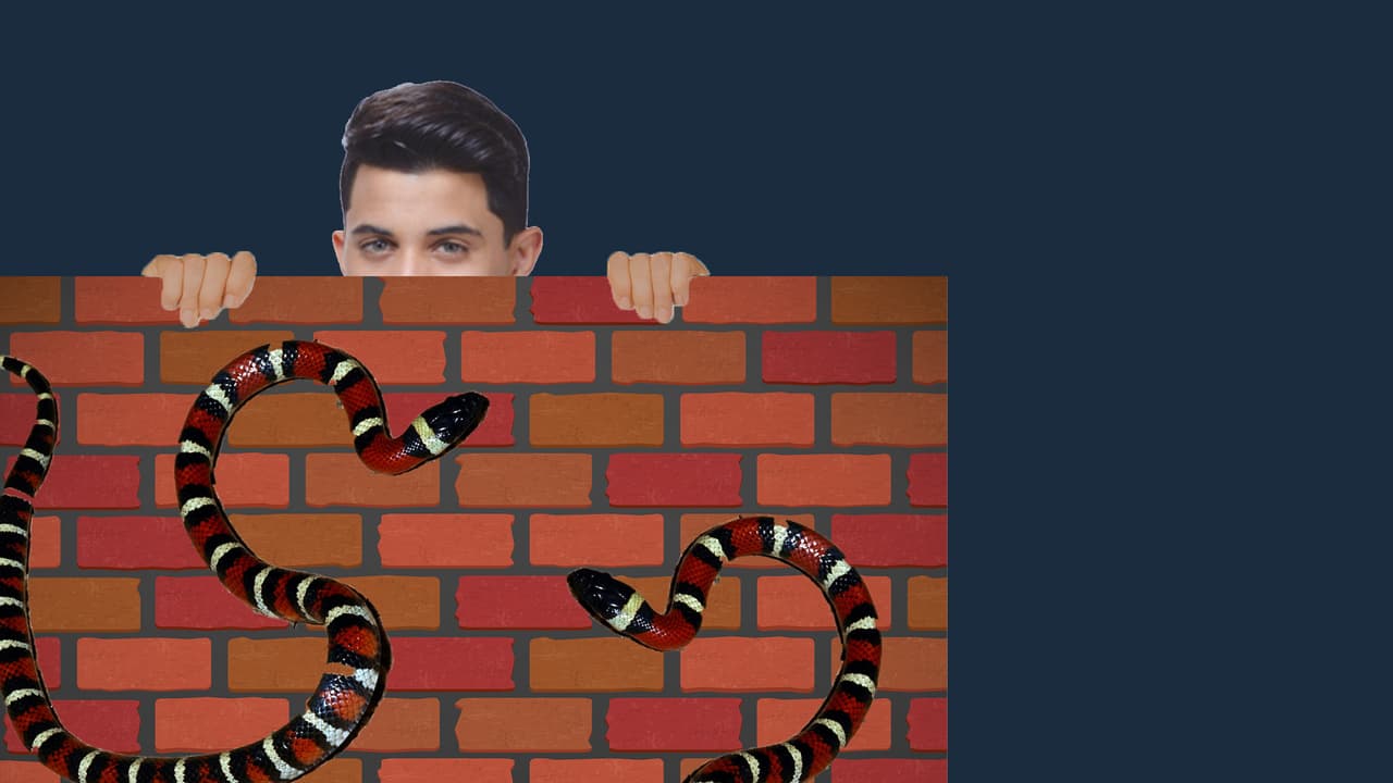 Las alturas y las culebras son un big NO NO para Erick.