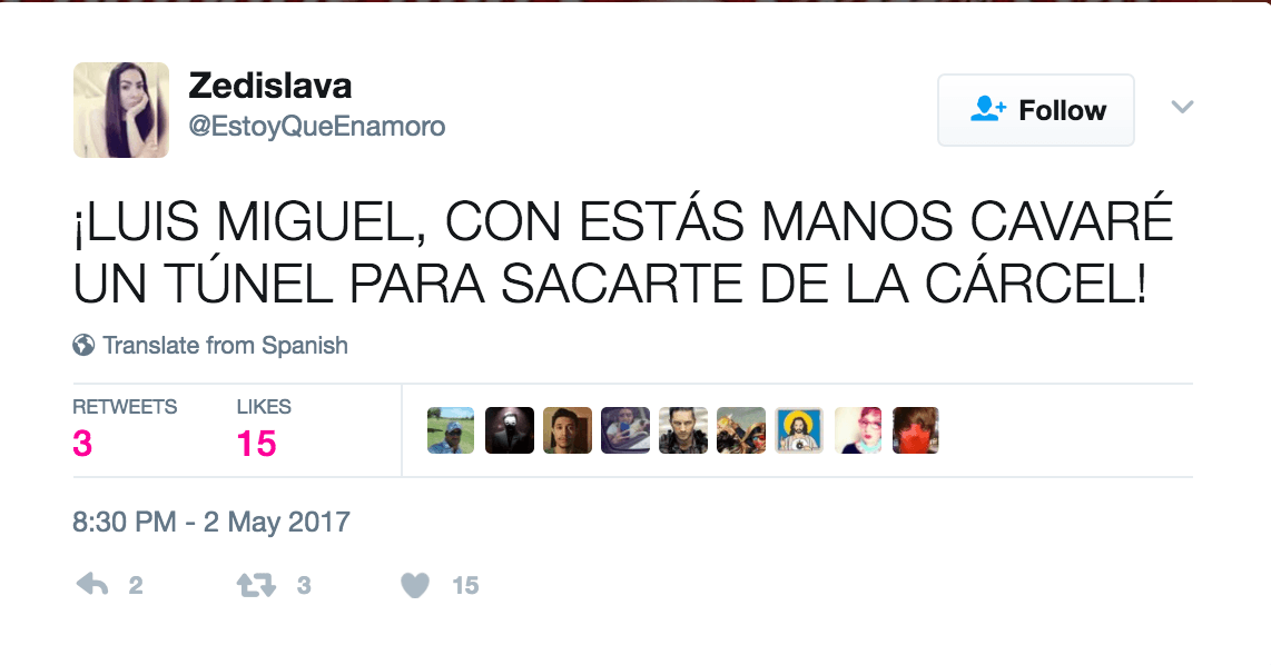 <a href="http://www.univision.com/entretenimiento/celebridades/detienen-a-luis-miguel-en-los-angeles">Luis Miguel fue detenido</a> el 2 de mayo de 2017, en Los Ángeles.