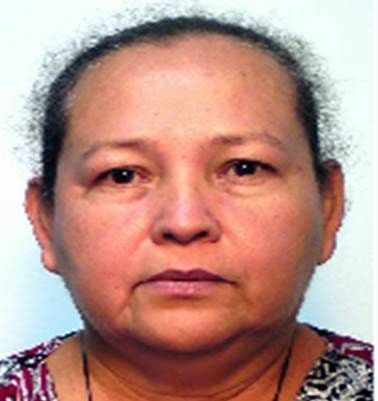<h3 class="cms-H3-H3">Judith Florentina Guevara</h3>
<br>
<br>Esta salvadoreña de 60 años, nacida el 10 de febrero de 1961, es acusada de
<a href="https://www.interpol.int/How-we-work/Notices/View-Red-Notices#2017-190113" target="_blank">estafa agravada. </a>
<br>
<br>