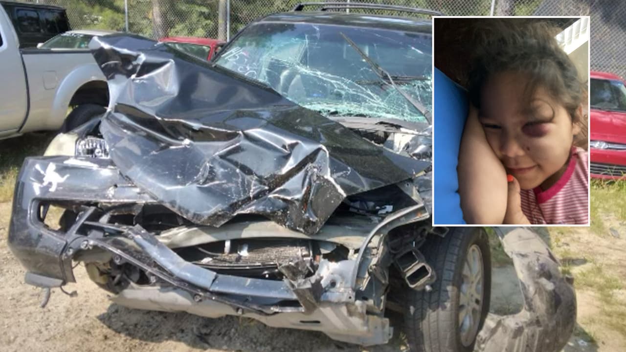 “Han quedado muy asustadas": familia hispana, incluidas 3 niñas, sufre aparatoso choque en Raleigh