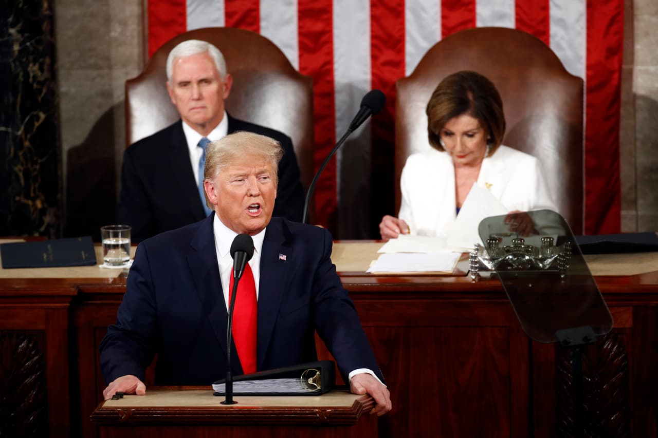 Trump da su tercer discurso anual ante el Congreso.