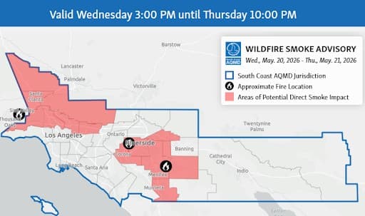 Incendio Sandy: el mapa de evacuaciones y el humo que ya amenaza a Los Ángeles