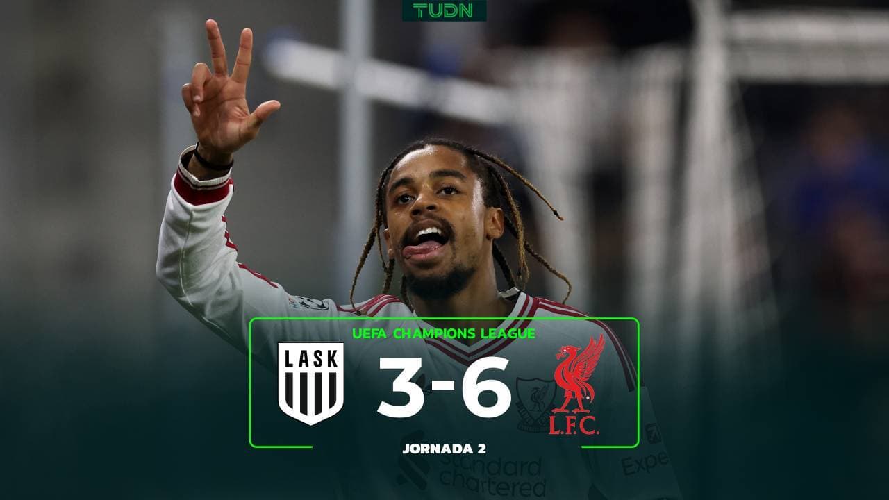 Liverpool golea en la presentación en casa de LASK en Champions