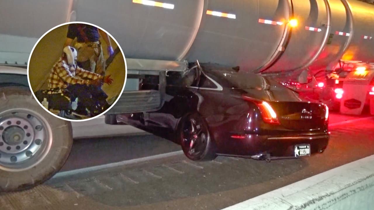 No era su día: Conductor esquiva la muerte dos veces en una autopista de Houston
