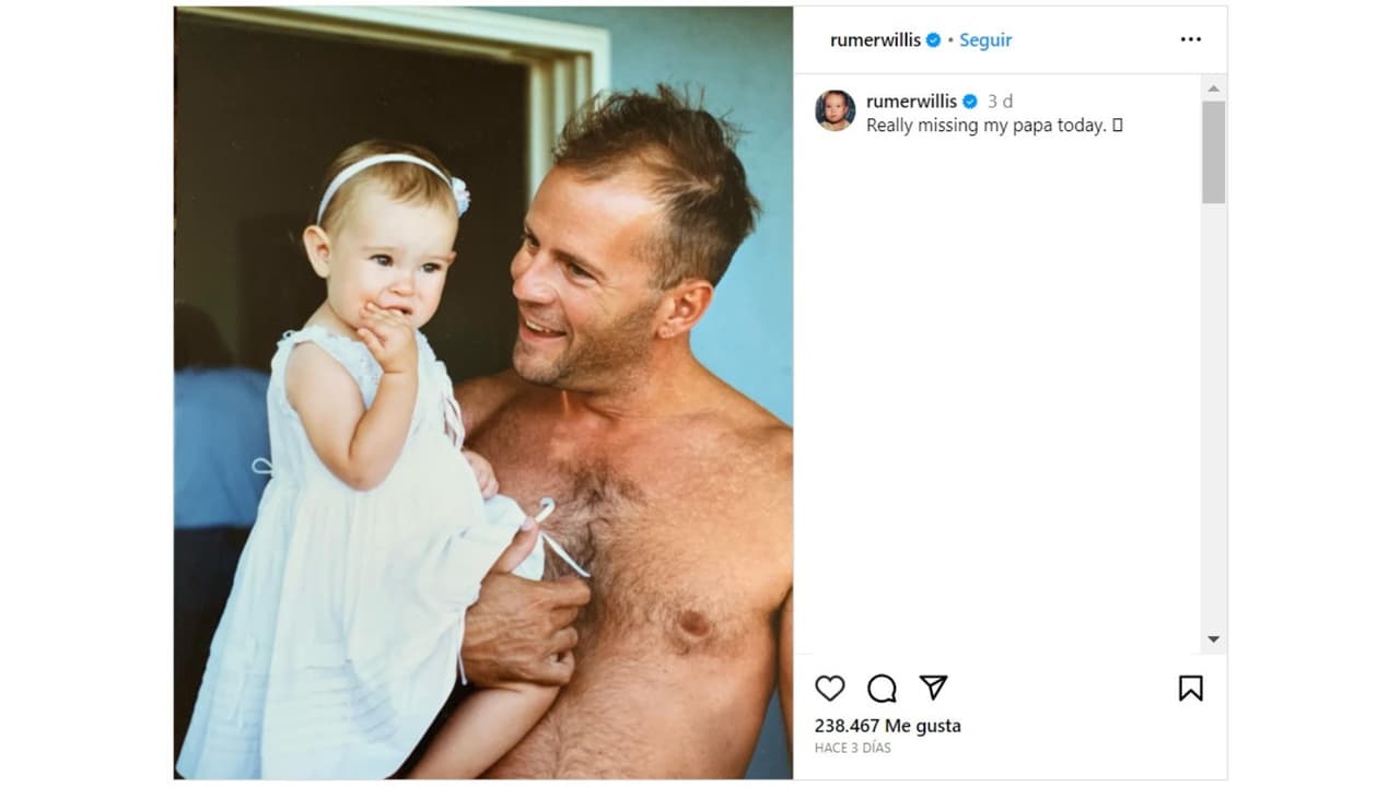 Rumer Willis publicó un sentido mensaje en Instagram.