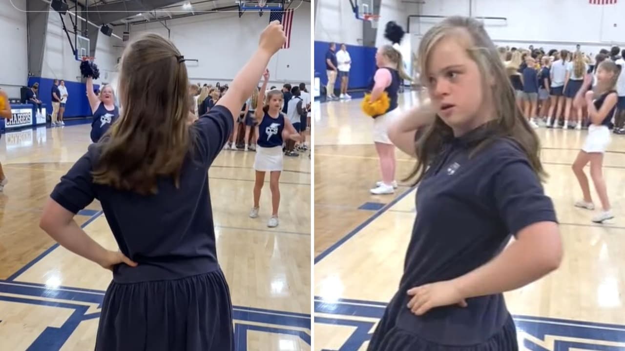 Excluyen a joven con Síndrome de Down del equipo de porristas y sorprende a TikTok por su manera de bailar