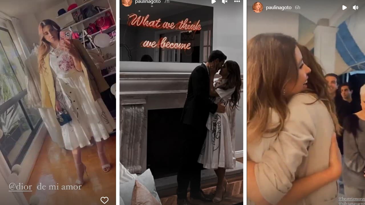 Silvia Navarro fue una de las invitadas al romántico momento.