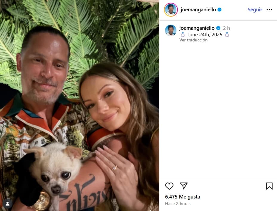 Joe Manganiello se comprometió con Caitlin O'Connor.