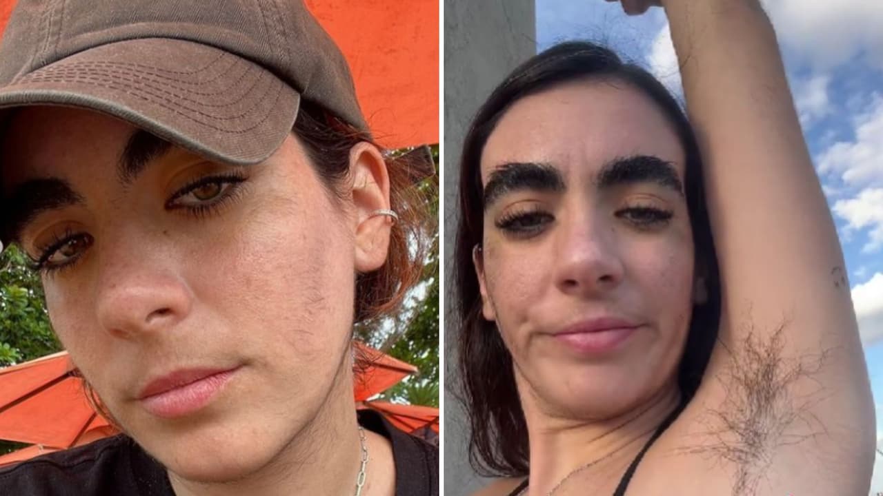 Tiktoker deja de depilarse y rompe estereotipos de belleza: “Fluyan con la imperfección”