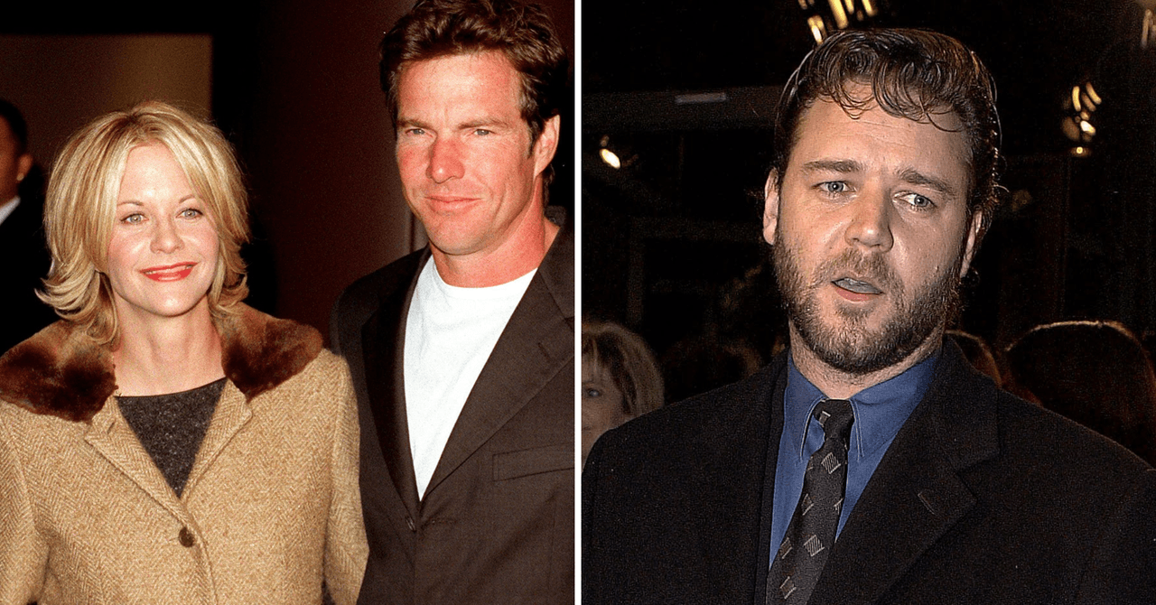 Meg Ryan, Dennis Quaid y Russell Crowe