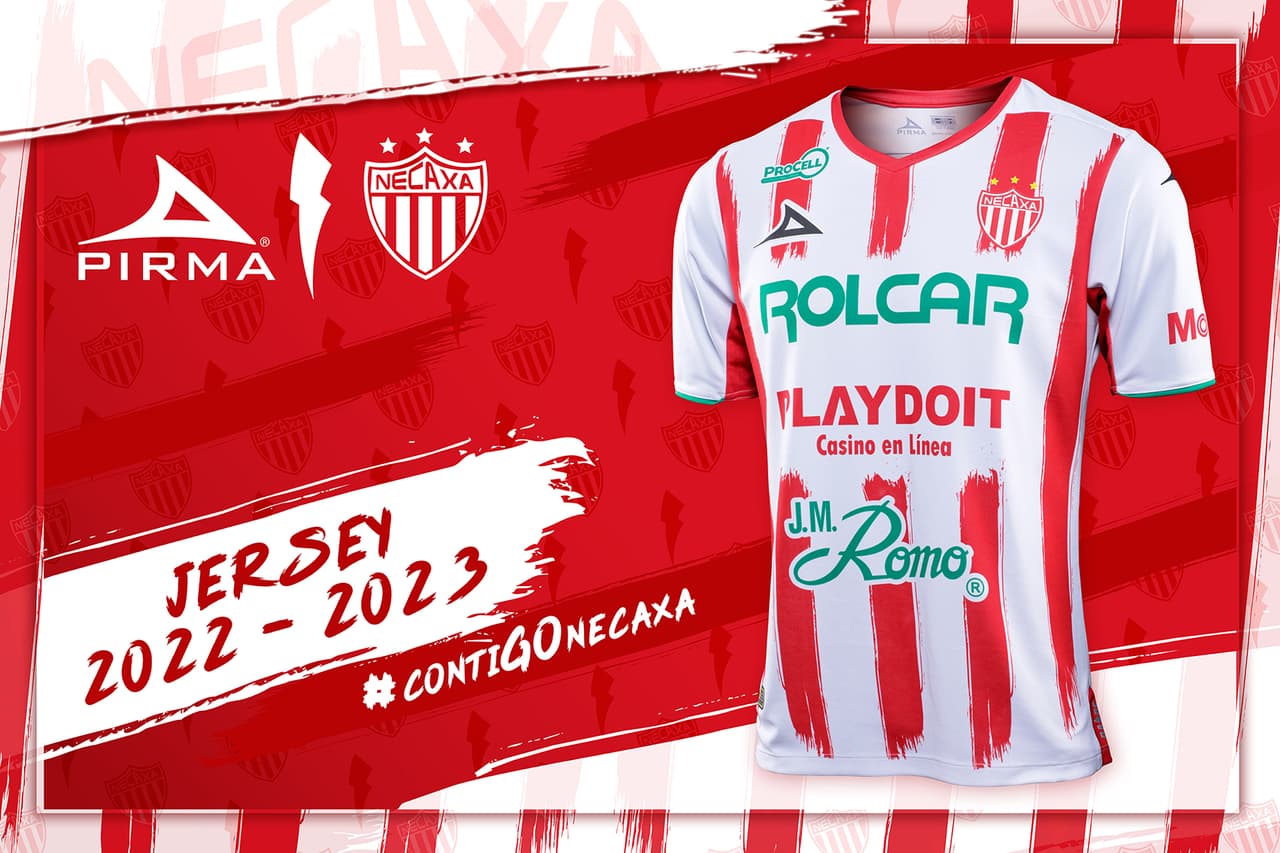 Uniforme de local de Necaxa para el Apertura 2022 y Clausura 2023.