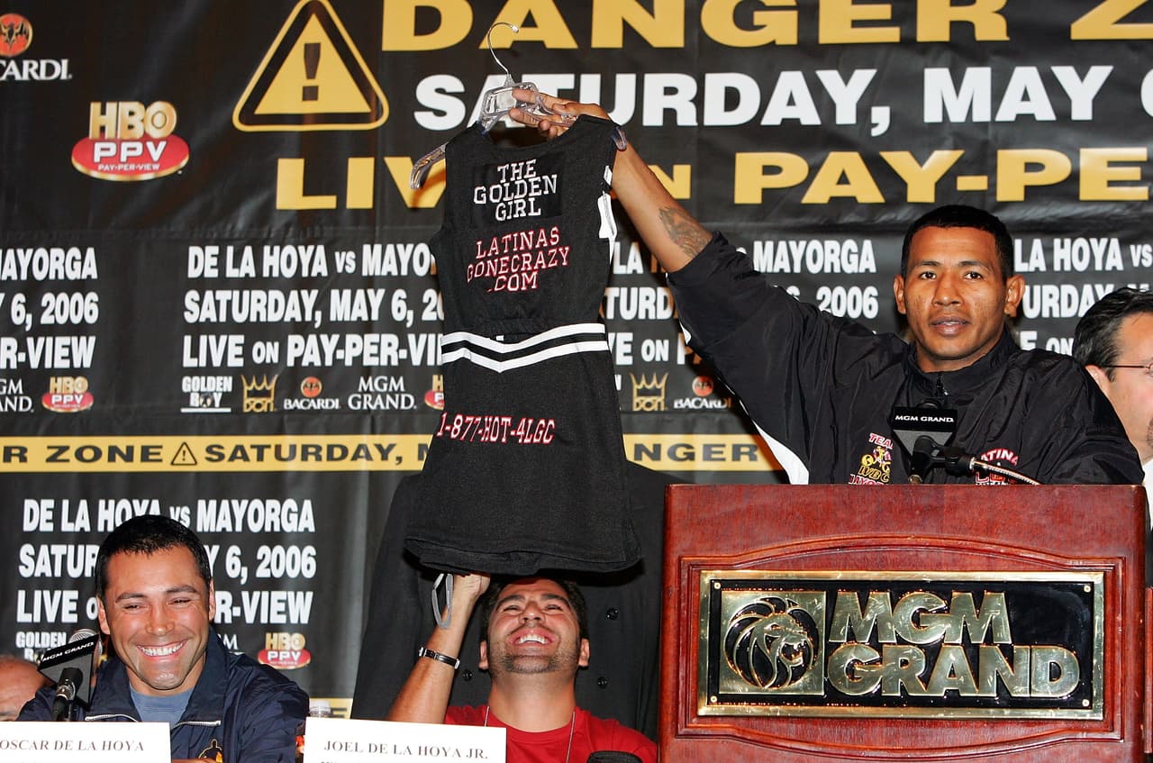 Menospreciando al 'Golden Boy', en cada rueda de prensa casi que humilló a su rival antes de la pelea.