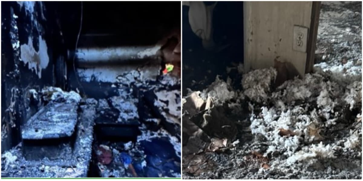 Los restos de la casa de la familia García, perdieron todo.