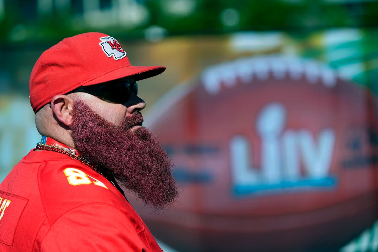 Así se vive el color en el Hard Rock Stadium de Florida previo al partido entre San Francisco 49ers y Kansas City Chiefs.