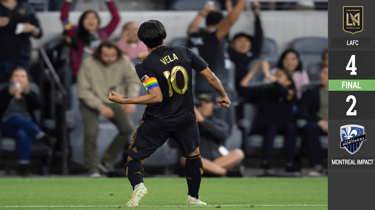 En otro recital, Carlos Vela y LAFC golearon a Montréal Impact y se mantienen como líderes