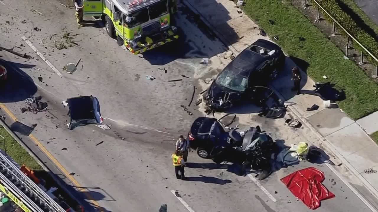 Dos personas hospitalizadas tras violento accidente en el noroeste de Miami-Dade