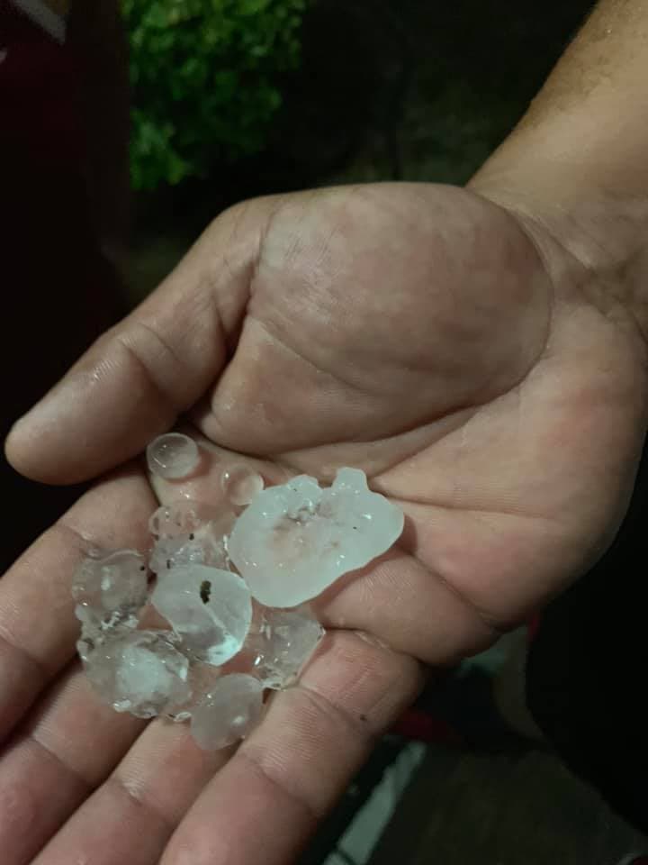 El granizo en Grand Prairie.