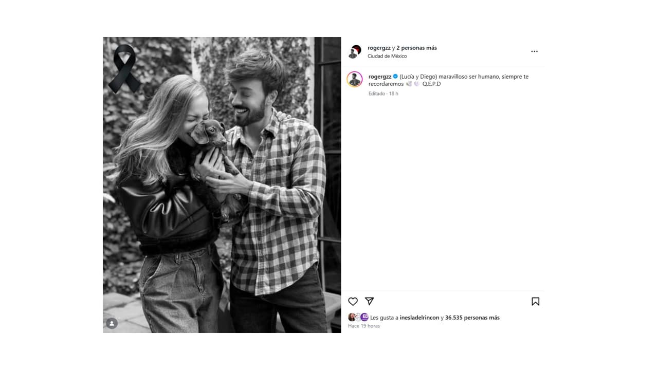 La publicación del presentador Roger González que generó controversia.