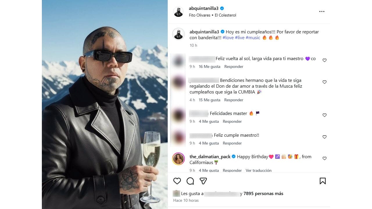 Este 13 de diciembre A.B. Quintanilla cumple 62 años, fecha que ahora queda marcada con la muerte de su padre, Abraham Quintanilla.