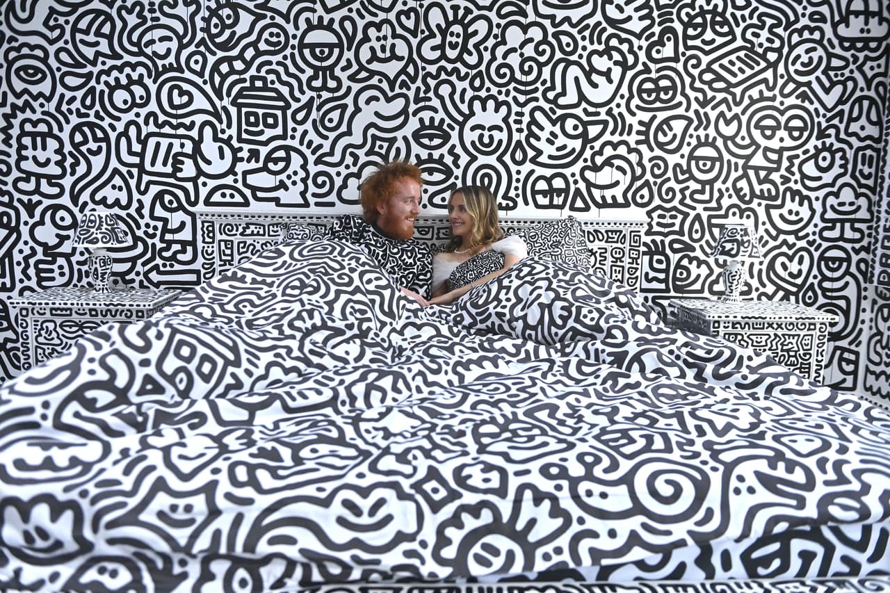 La casa del artista Sam Cox, mejor conocido como 'Mr. Doodle' ('Señor Garabato' en español)