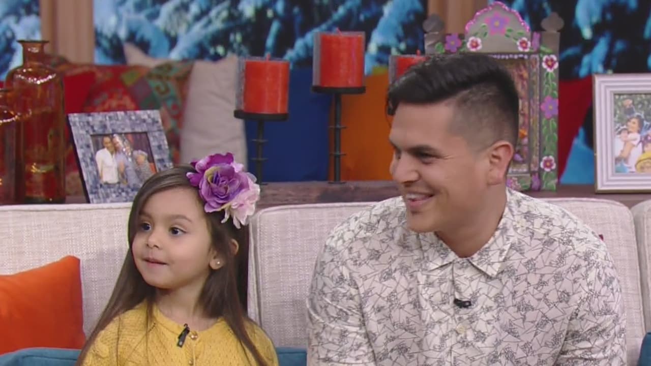 La pequeña contó que al igual que su papi, a ella también le gusta el cantó.