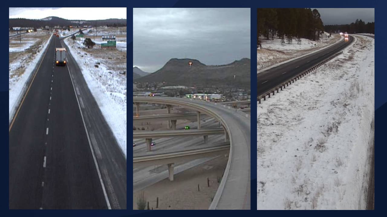 Abrigos y paraguas a la mano: nieve, lluvia y frío llegan al norte y sur de Arizona este martes