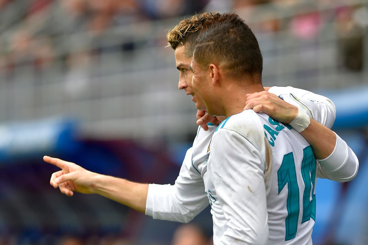 Al minuto 34, Cristiano Ronaldo anotó el 0-1 a favor de Madrid tras pase de Modric.