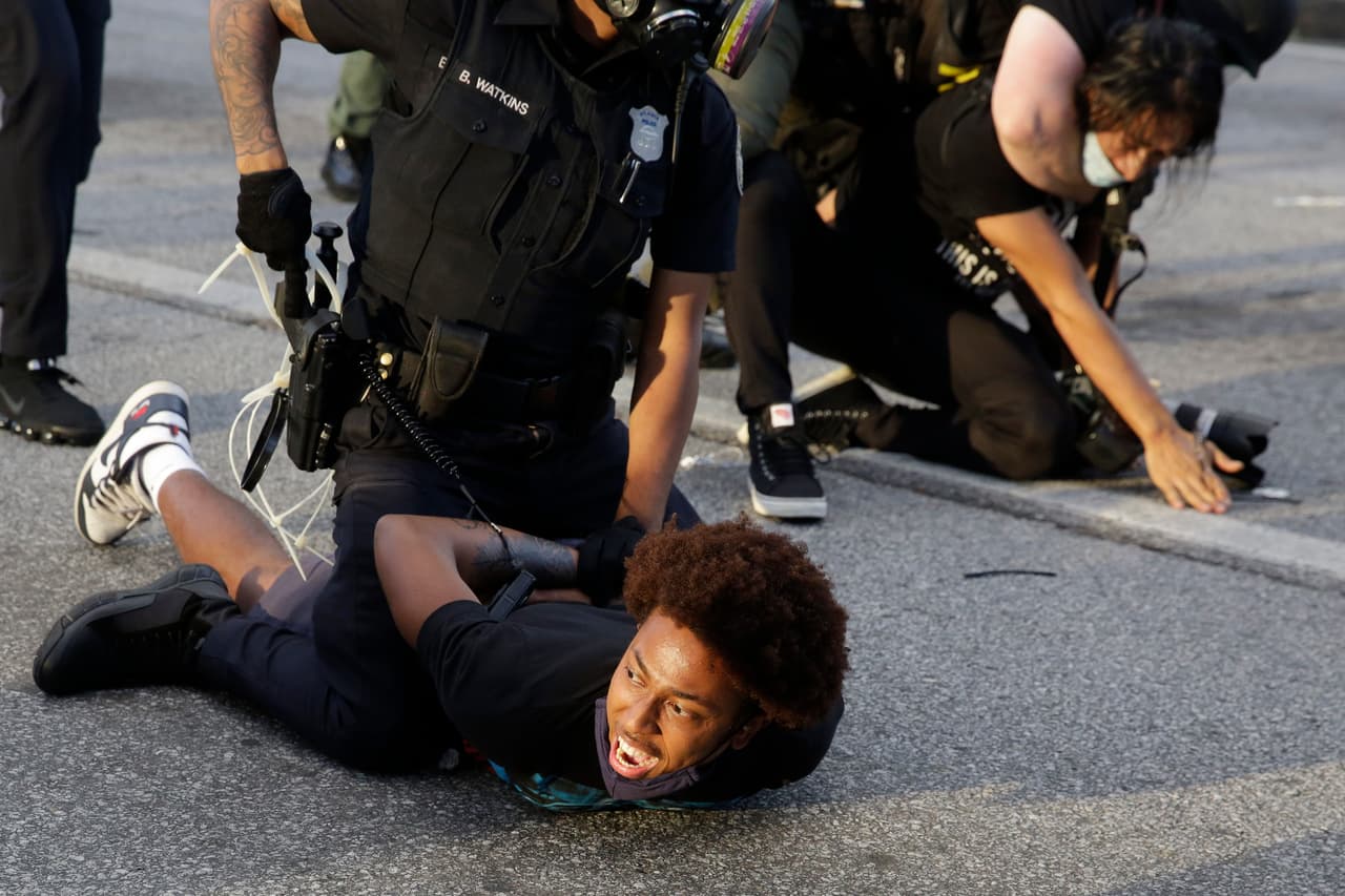 Arrestos por la Policía de Atlanta este sábado.