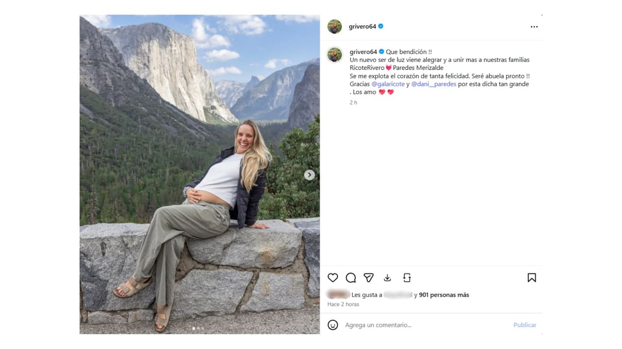 Así reveló Gaby Rivero que su hija mayor está embarazada.