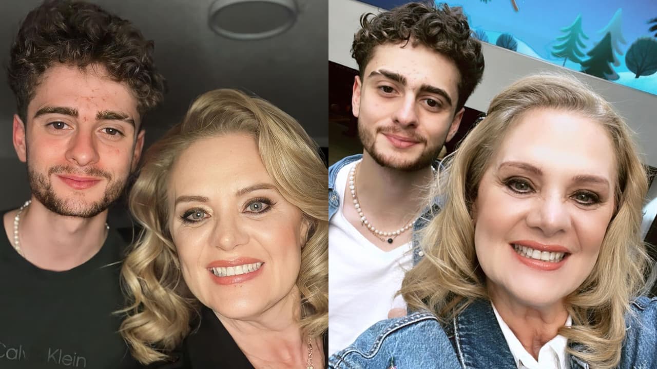 Hijo de Erika Buenfil posa con peluca rosa: advierte le “da igual lo que piensen” de él