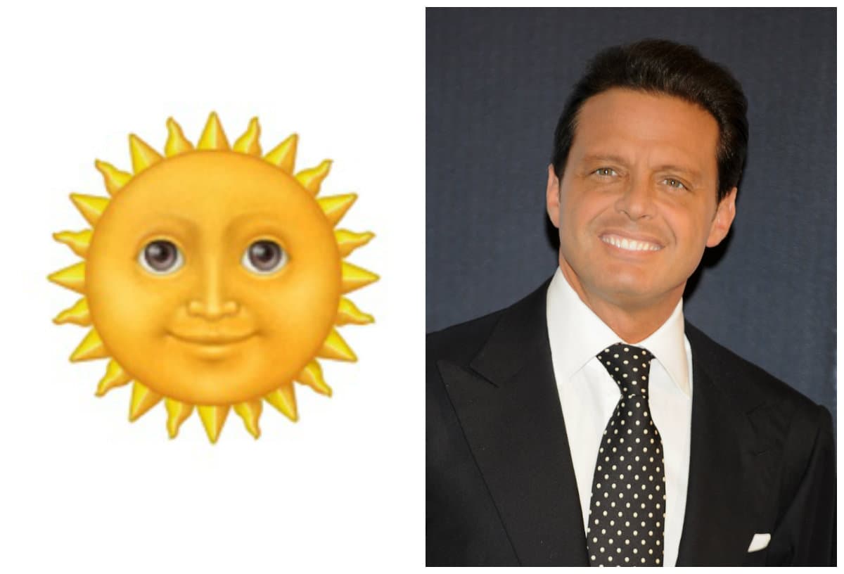 ¡Luis Miguel es el que más se parece a su emoticono! ¿A poco no?
