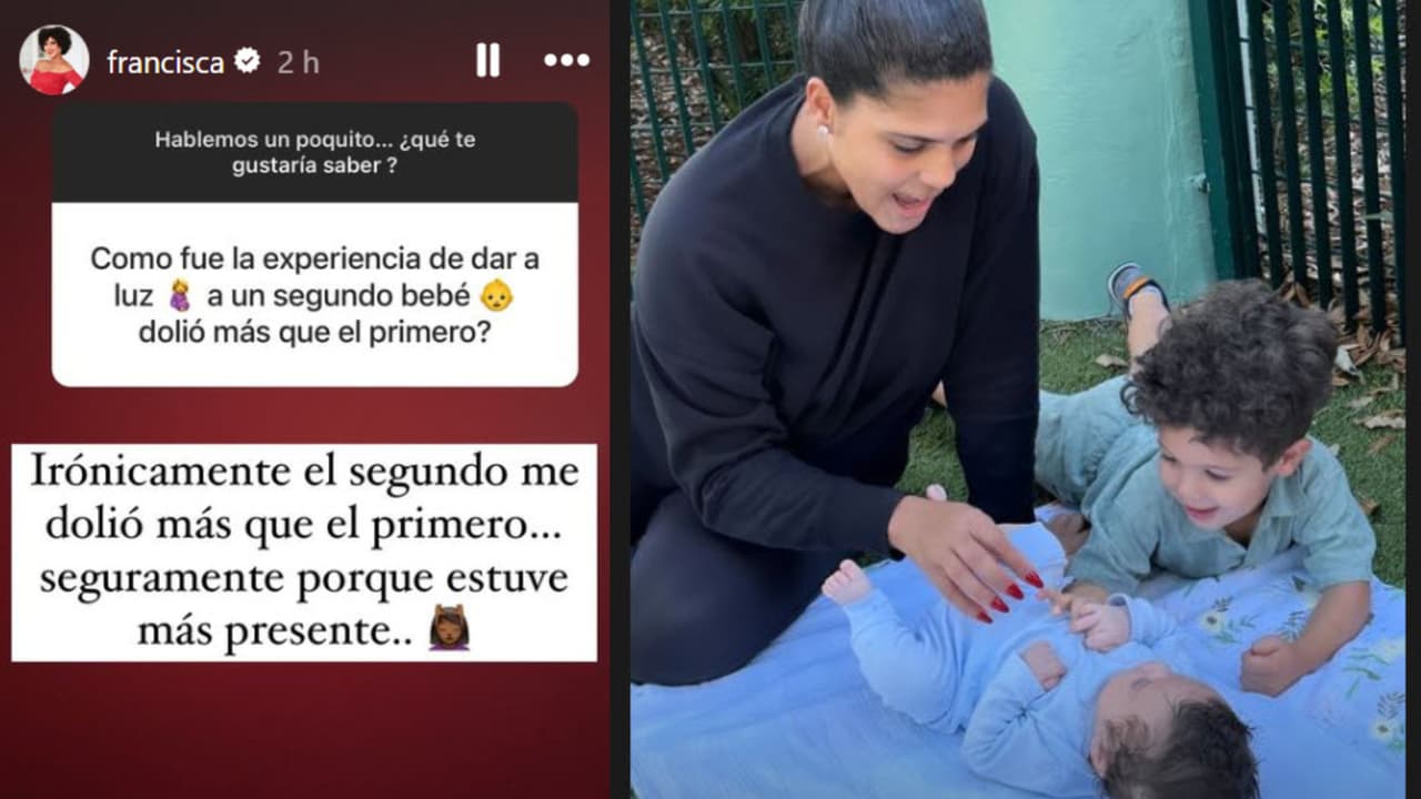 Francisca admitió que el segundo parto le "dolió más" que el que tuvo con Gennaro.
