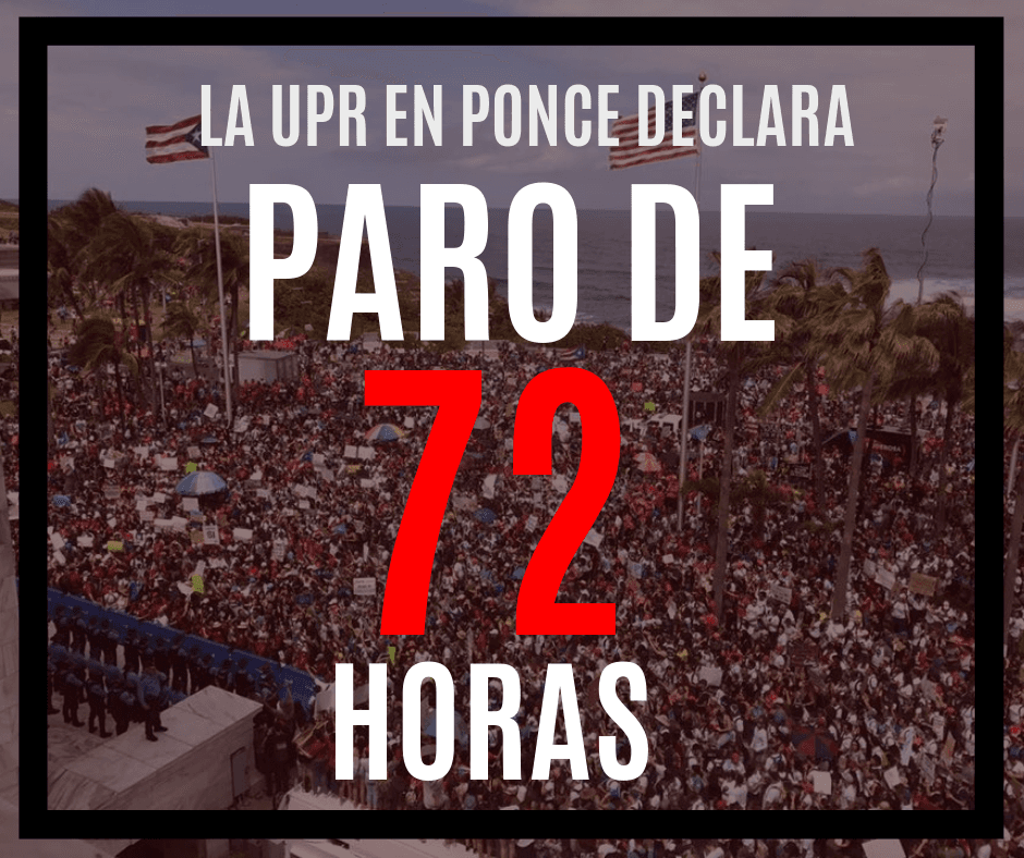 UPR de Ponce decreta paro de 72 horas