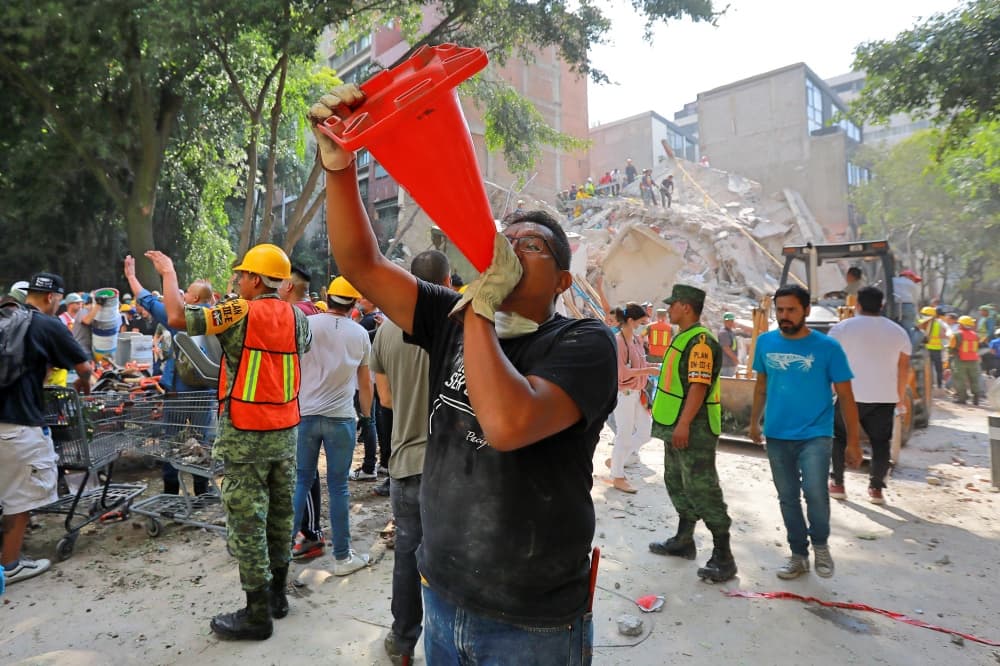 Solidaridad por terremoto en México 2017.