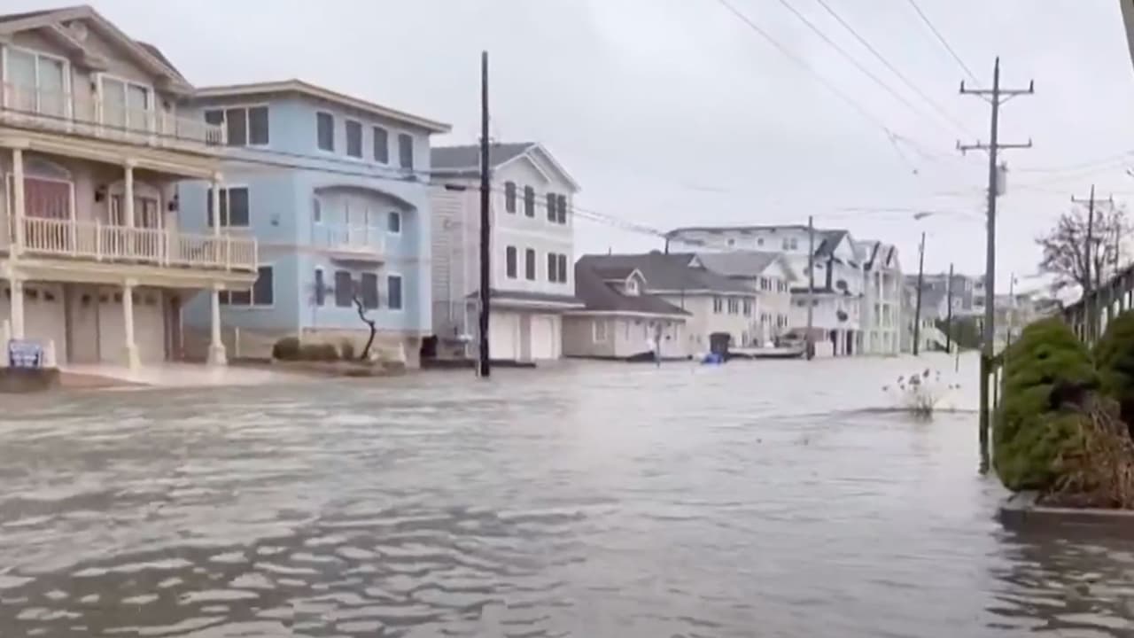 Tormenta Nor’easter provoca las primeras inundaciones costeras en Nueva Jersey