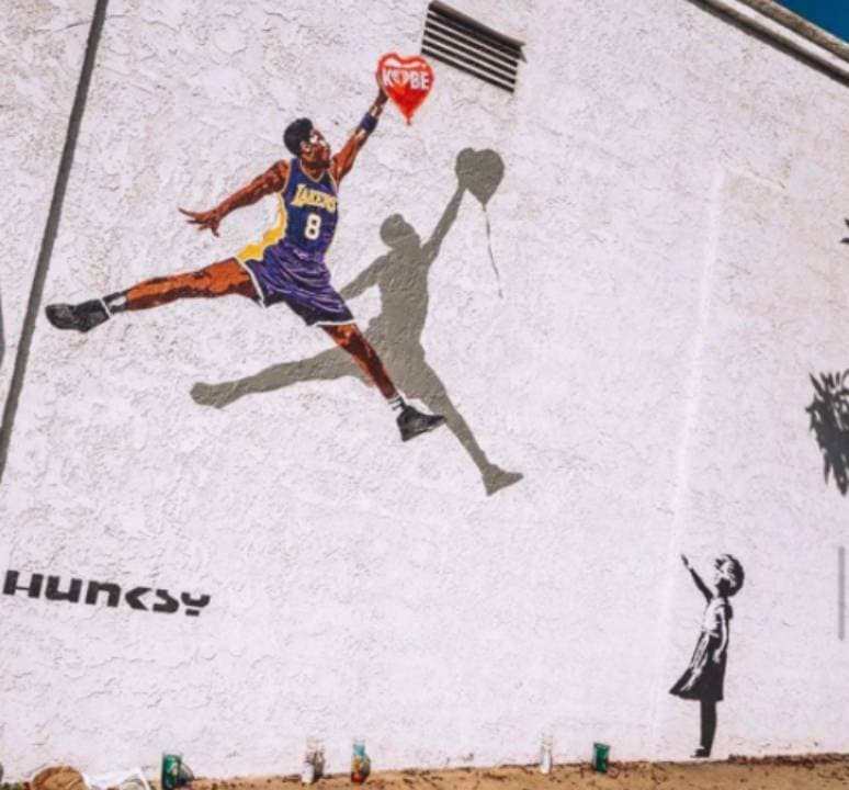 Las calles de las principales ciudades de los Estados Unidos se adornan con las asombrosas muestras de amor para la leyenda de la NBA.