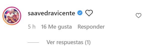 Vicente Saavedra le dejó este amoroso mensaje muy temprano el domingo antes de informar sobre la muerte de su abuelo.
<br>